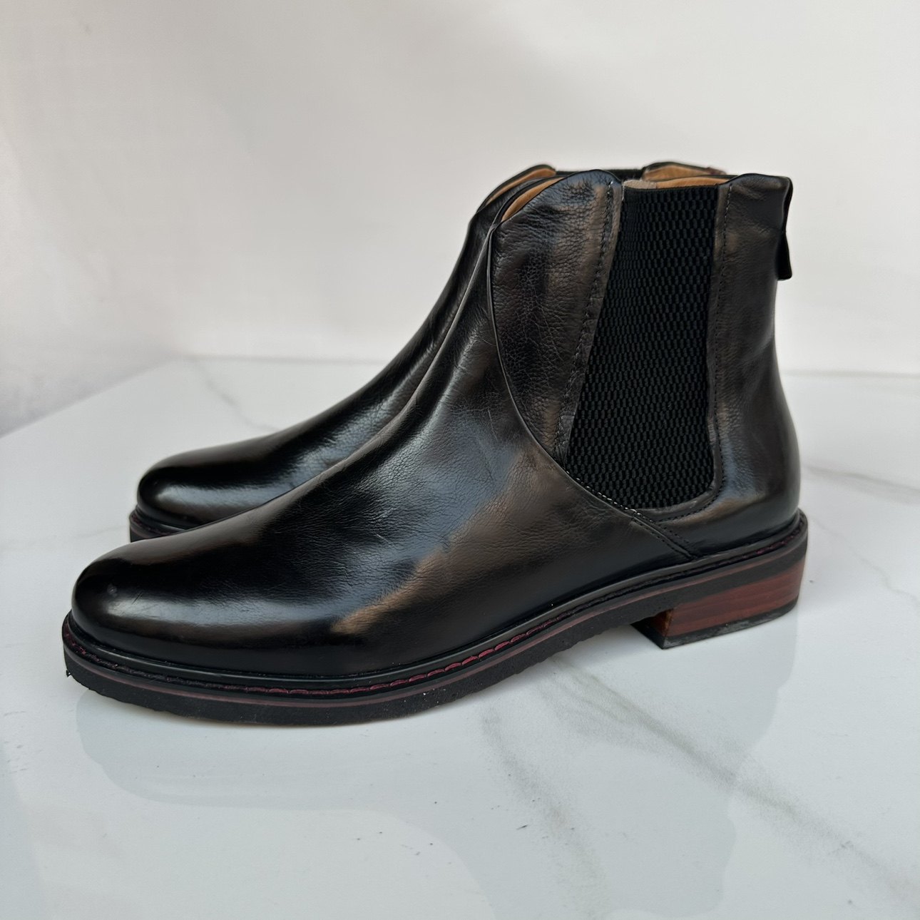 外贸原单切尔西靴英伦风复古中帮侧拉链马丁短靴真皮靴39/43码,流行男鞋,切尔西靴,淘宝优惠券,粉丝福利购,淘宝优惠卷