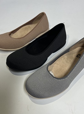 出口外贸原单ABEO高弹飞织鞋平跟大码女鞋36-43码轻便好穿INS潮鞋