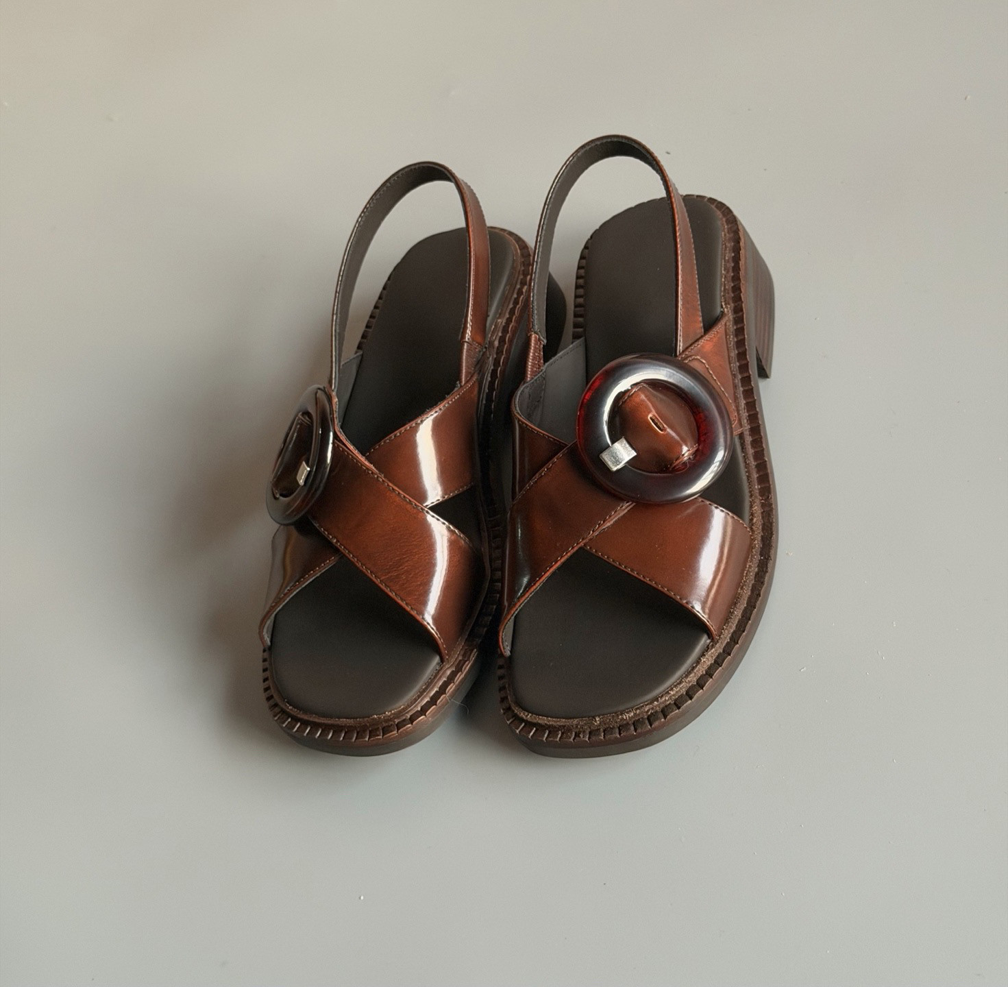 外贸女士罗马凉鞋交叉带平底鞋露趾鞋35-40码牛皮罗马凉鞋欧美风