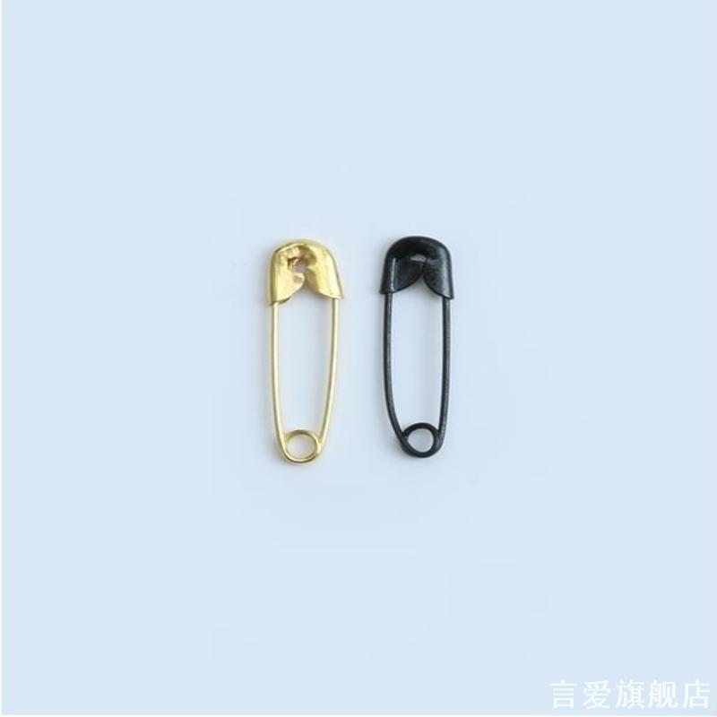 别针迷你小号黑色小扣针领口配饰固定衣服小收腰隐形防走光扣胸针图片