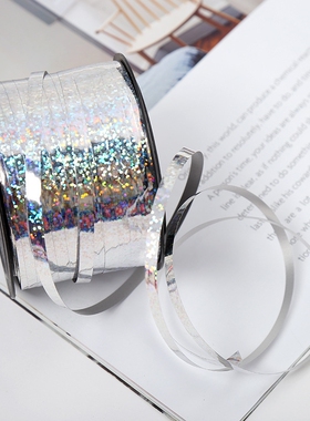 气球丝带 红金银白墨绿黑橙色绑扎气球绳子扎花彩带镭射丝带