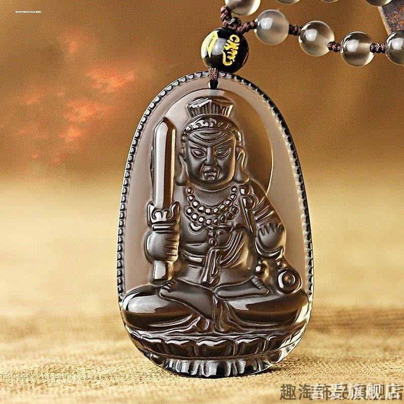 仿黑曜石吊坠本命年十二生肖男女项链大日如来精品男女项链吊坠