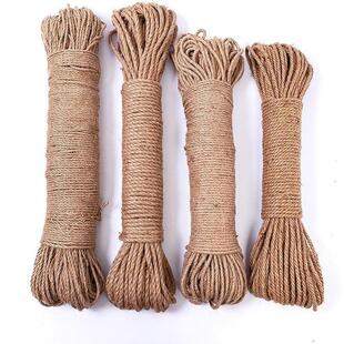 麻绳粗绳子手工编织麻绳线装饰照片墙创意复古风diy细麻绳捆绑绳