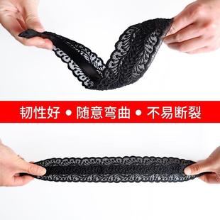 高端发箍遮白发神器超宽边蕾丝头箍新款黑色刘海一体高颅顶头饰发