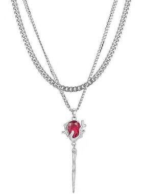 玫瑰项链女ins轻奢高级感小众