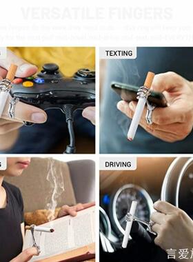 新款手骨戒指烟托抽烟架金属粗烟