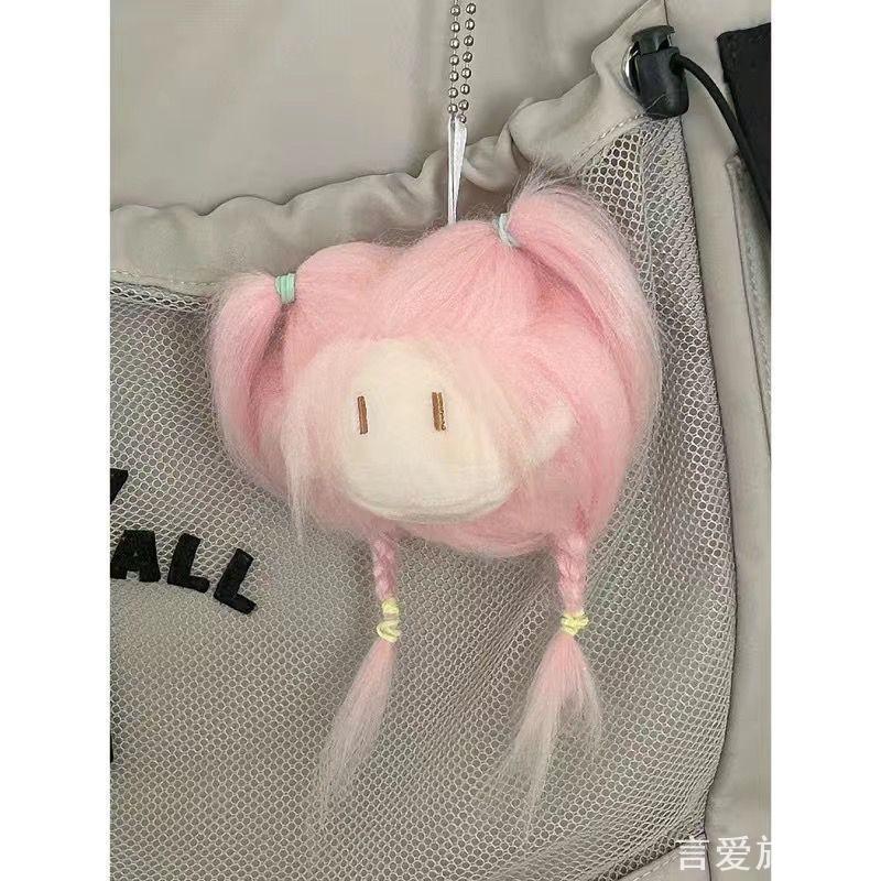 新款可爱炸毛小丸子头棉花娃娃