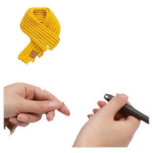 迷你阿富汗钩针加长软陶手柄钩针彩色氧化铝钩针套装钩玩偶包包