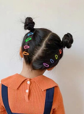 迷你3cm宝宝发夹韩国可爱bb夹小号彩色边夹碎发儿童发夹