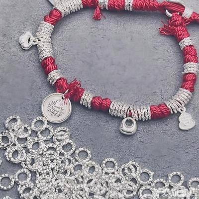 镀银盘缠配件垫片隔珠散珠手工