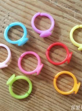 手工DIY自制儿童戒指托粉色