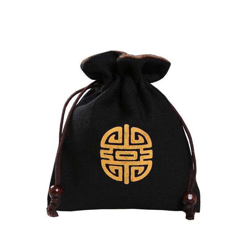 首饰袋手串盘珠袋子棉麻袋绒布袋文玩小布袋盘玩收纳袋福袋锦囊袋