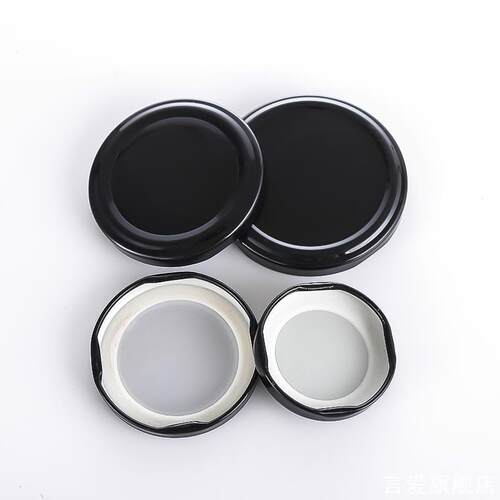 圆形奶瓶圆盖82#瓶罐家用全新果酱瓶茶叶咖啡适用老干妈马口铁盖