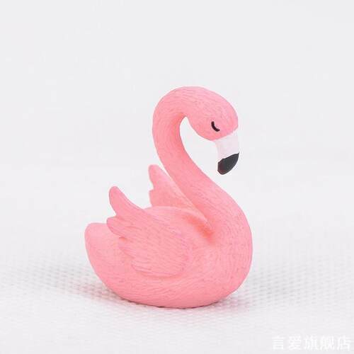 苔藓微景观装饰摆件造景卡通微缩迷你小物品火烈鸟袖珍小模型
