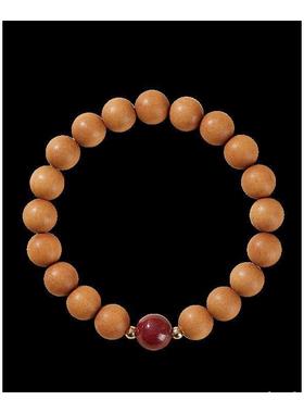 复古桃木手串女朱砂文玩简约文艺