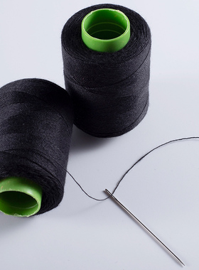 家用缝衣服的针线402缝纫线白黑缝纫机线小卷线团细手缝线缝衣线