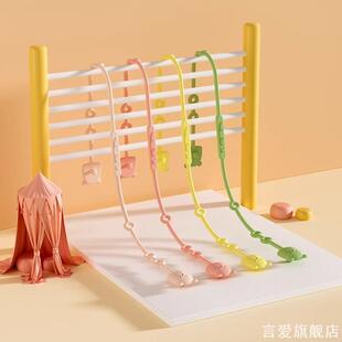 宝宝牙胶防掉链加长挂绳绳子儿童婴幼儿奶嘴固定器宝宝玩具宝安