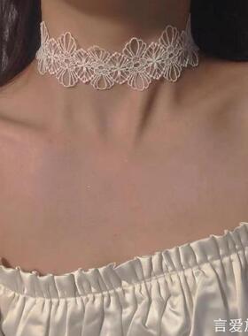 夏天遮脖子疤痕项圈饰品复古镂空