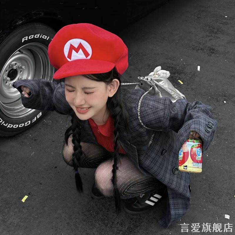 马里奥帽子超级玛丽cosplay装备