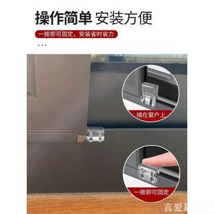 移门锁扣推拉门专用限位卡门阻门器儿童窗户安全锁衣柜滑门防开扣