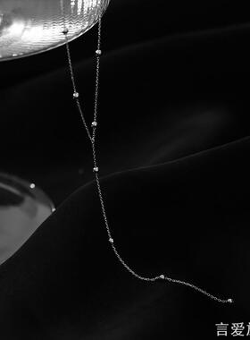银流苏项链2021年新款女夏简约