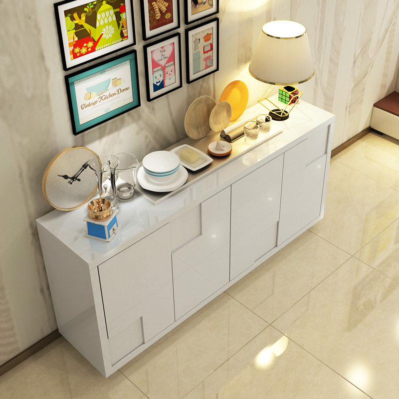 百丽安特家具现代简约餐边柜碗柜储物柜茶水酒柜时尚餐厅带门柜子