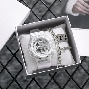 多功能手表男女学院风初高中生高颜值小众设计儿童小学生电子表