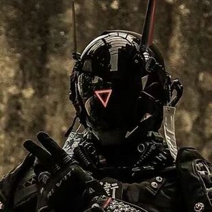 赛博朋克面具cosplay男全脸面罩铁血战士头盔机能风游戏扮演机甲