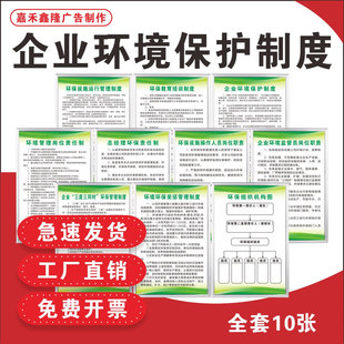 环境保护管理制度国家生态环境环保企业岗位管理责任制度组织架构
