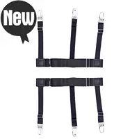 Vòng kẹp chân đàn hồi ban nhạc clip khóa nhẫn nhẫn trượt clip clip garter áo sơ mi clip áo sơ mi 2 ràng buộc - Nịt Tất dây nịt tất da nữ