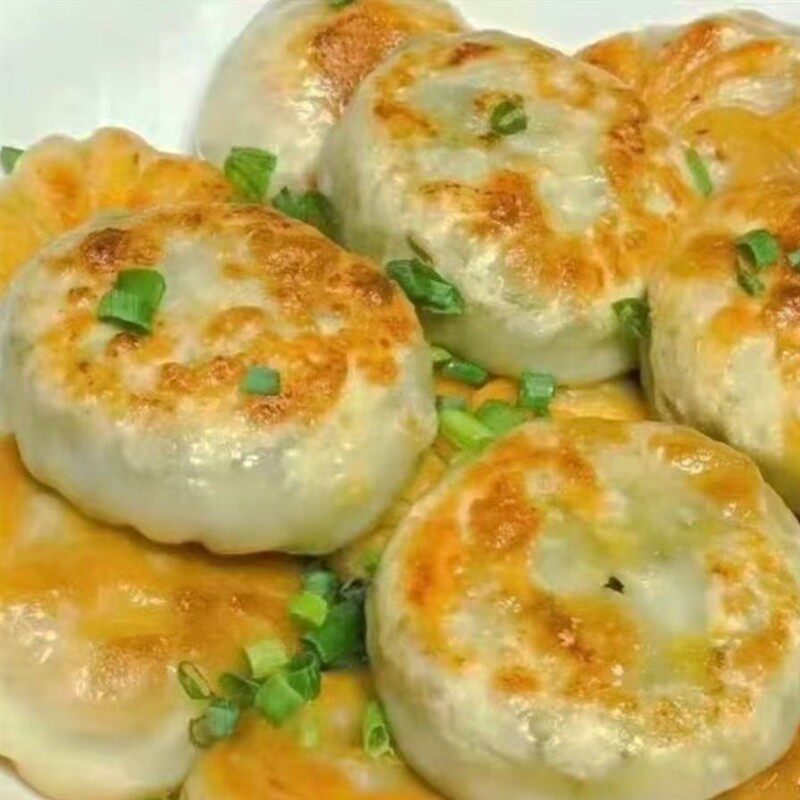 萝卜丝肉煎饼馅饼早餐茶点儿童夜