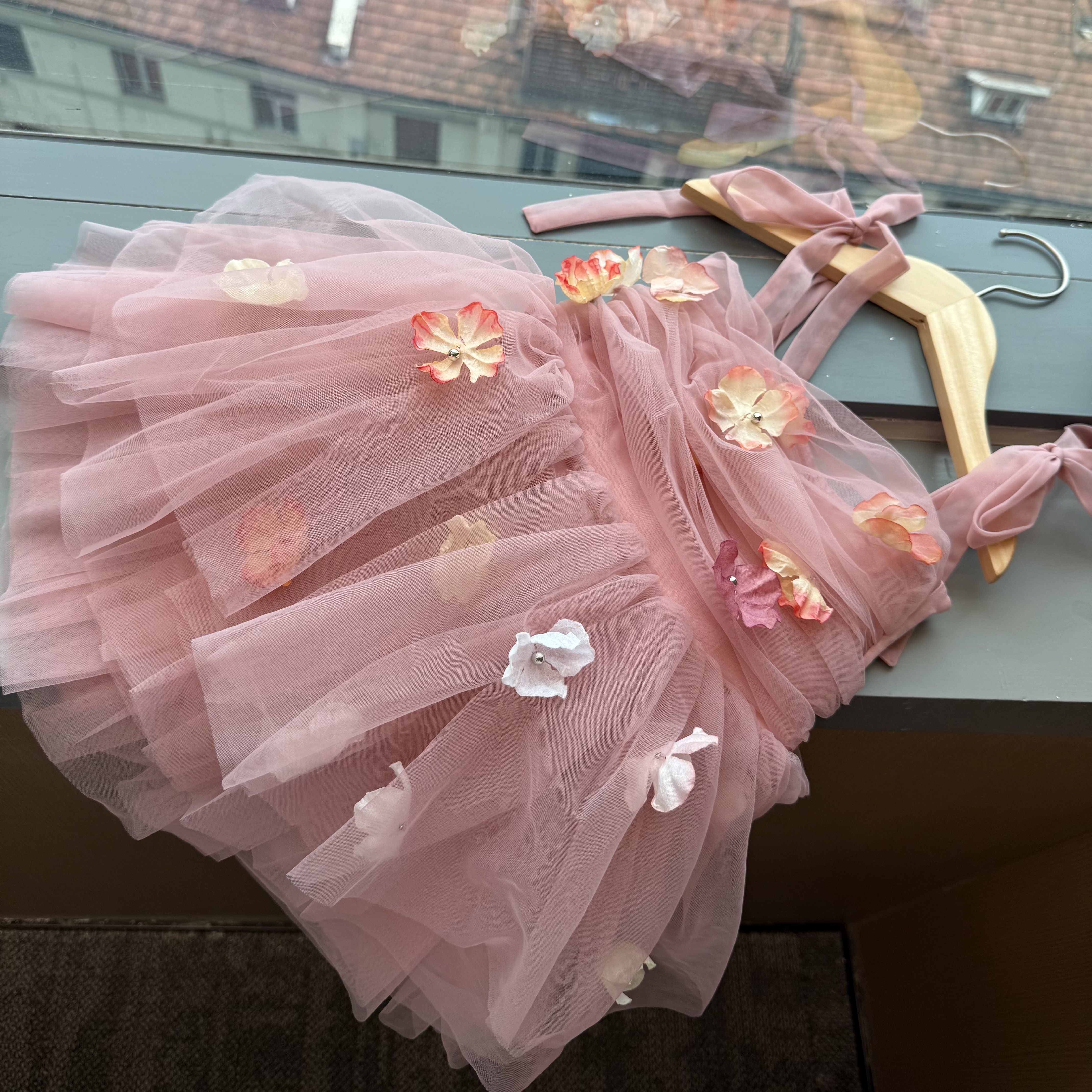 Dolly26ss春夏花香系列tutu裙芭蕾舞裙儿童立体花朵公主裙现货