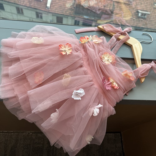 Dolly26ss春夏花香系列tutu裙芭蕾舞裙儿童立体花朵公主裙现货