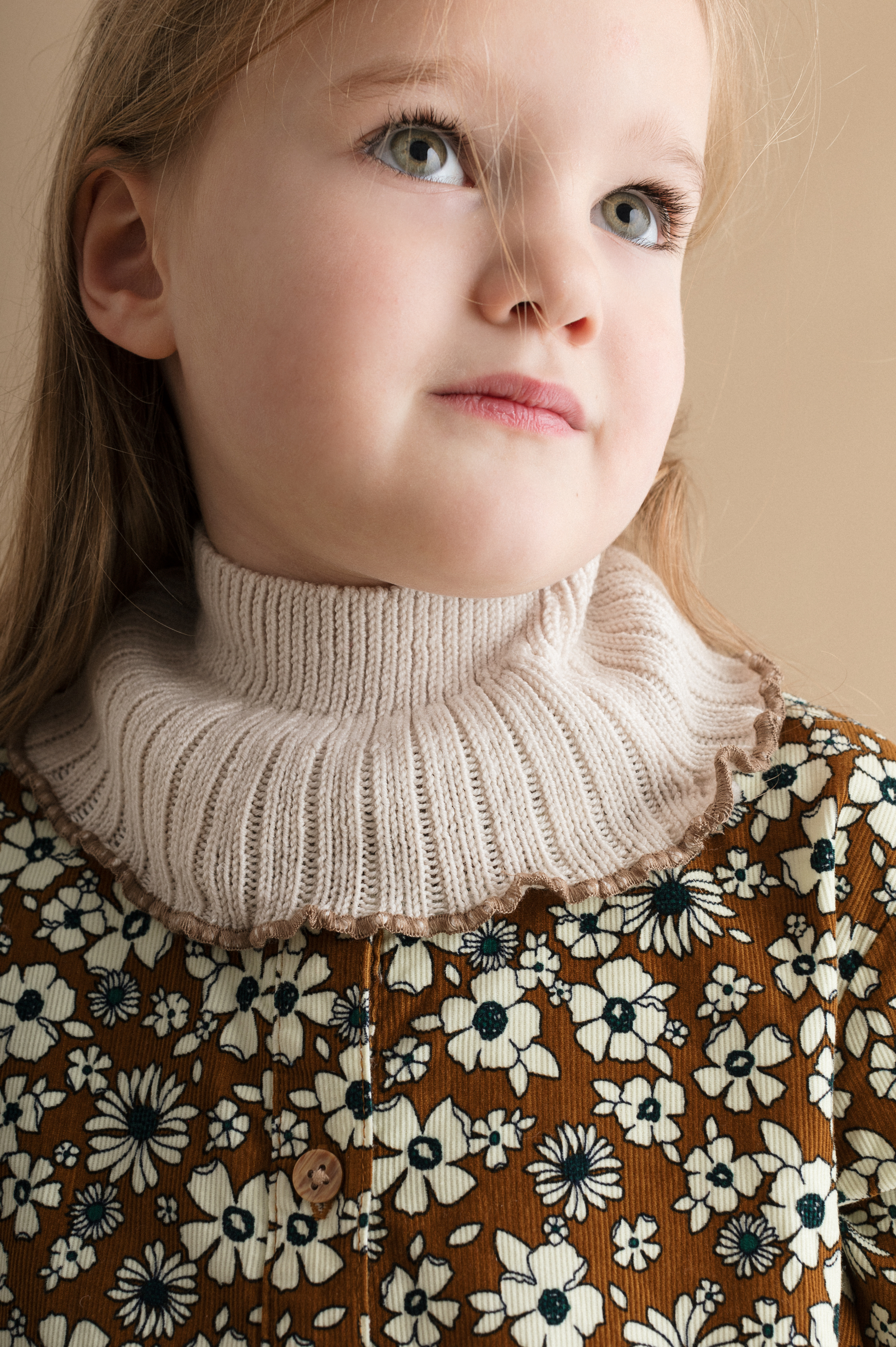 Collegien儿童脖套2025秋冬现货新款美利奴羊毛保暖女童宝宝围脖