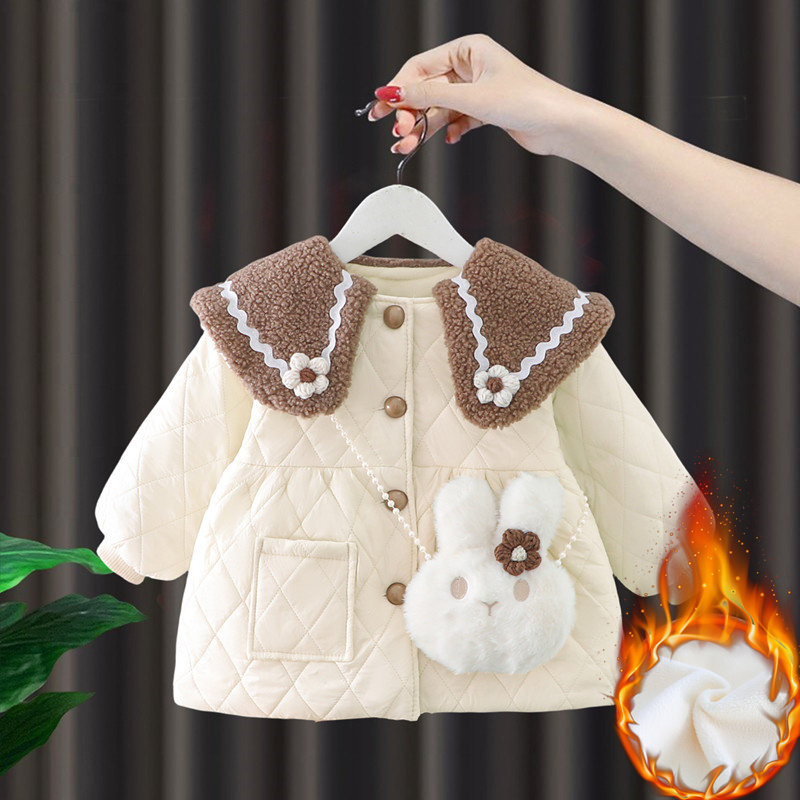 女童棉服外套秋冬季2025新款洋气女宝宝冬款棉衣儿童夹棉冬装棉袄,童装/婴儿装/亲子装,棉袄/棉服,淘宝优惠券,粉丝福利购,淘宝优惠卷