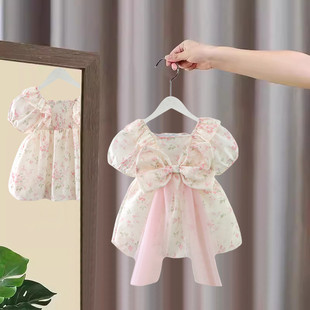 儿童裙子2婴儿礼服1周岁女宝宝夏装 女童连衣裙夏季 公主裙洋气薄款