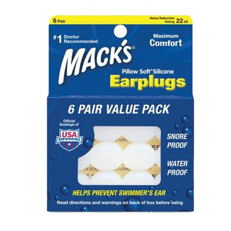 美国Macks 专业游泳洗澡防水耳塞 隔音防噪音降噪睡觉睡眠防呼噜图片