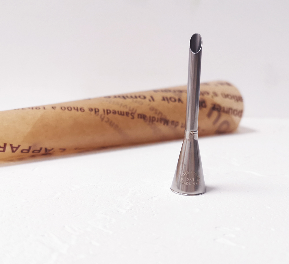 【现货】日本远藤孝White Thumb不锈钢制泡芙奶油内馅裱花嘴