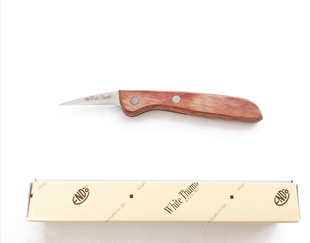 【现货】日本制远藤孝White Thumb法包/欧包割包刀/木柄切刀/刻刀