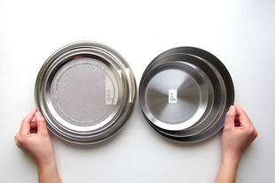 【现货】家事问屋 304不锈钢备菜盘水果盘沥水盘厨房油炸滤油托盘