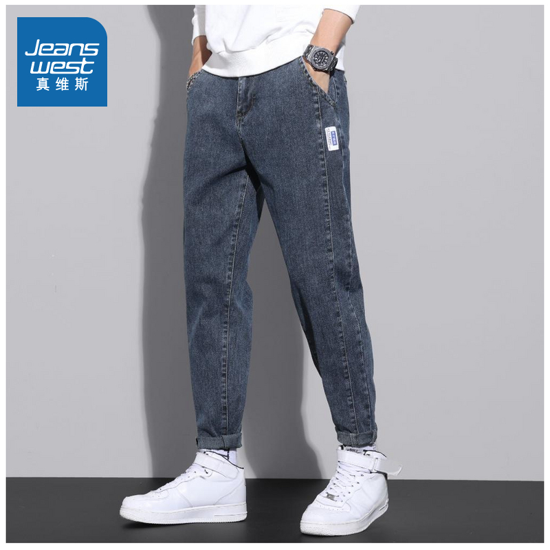 时尚百搭男士休闲宽松牛仔裤