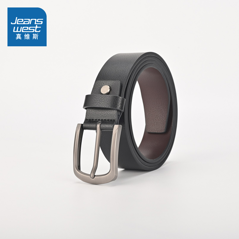 潮流百搭黑色男士针扣腰带皮带