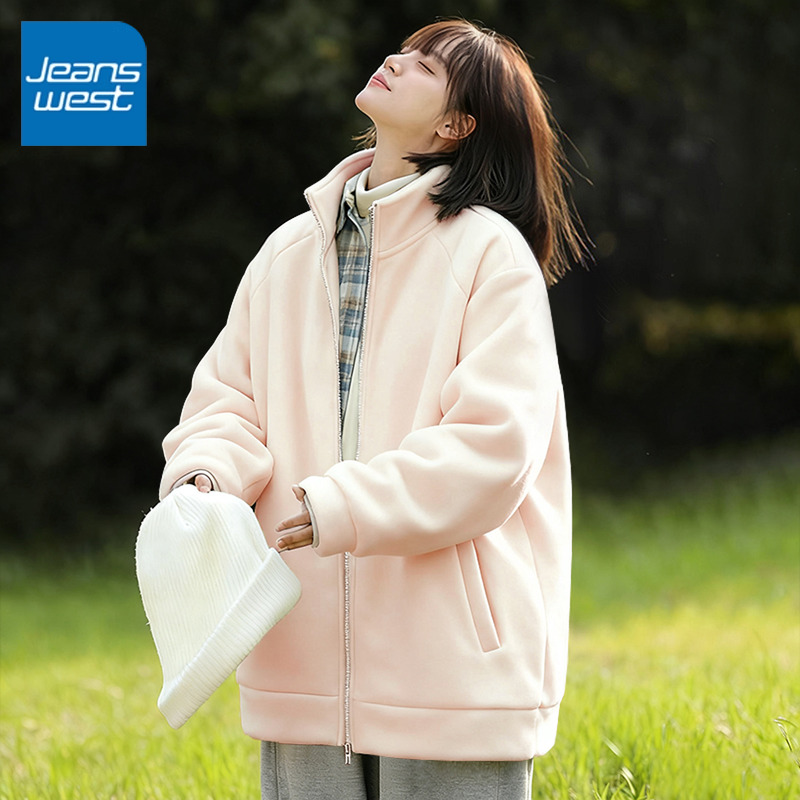 真维斯女立领短外套2025冬季新款