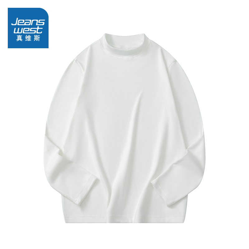 真维斯男装百搭休闲长袖T恤