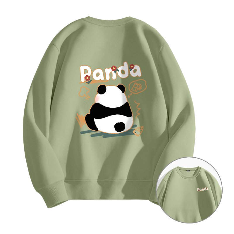 GV真维斯卫衣男2024新款潮牌熊猫套头衫春秋款圆领长袖男生外套C