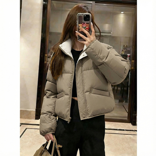 KCV真维斯短款棉服女款冬季2026好看加厚棉袄子棉衣夹棉外套冬装