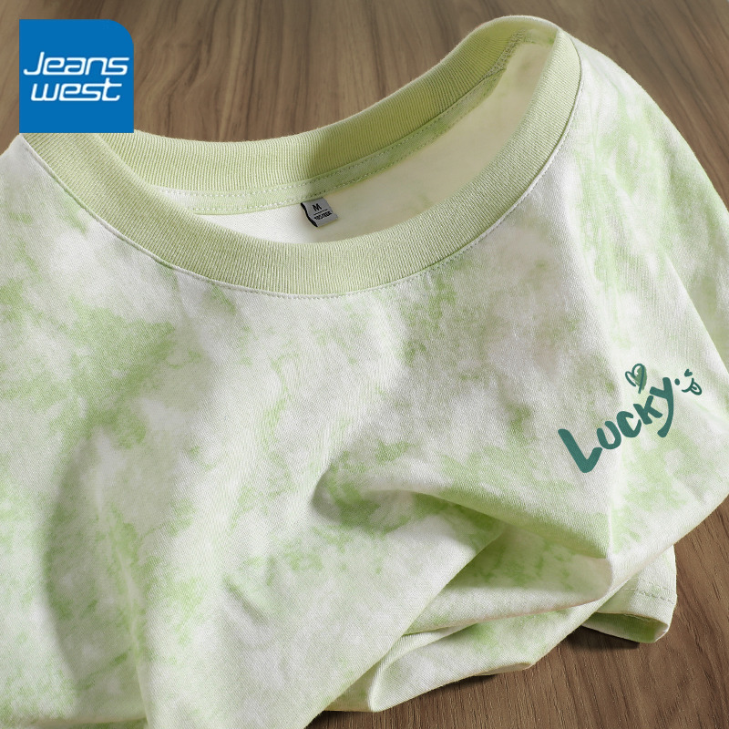 真维斯圆领短袖t恤女2024年新款