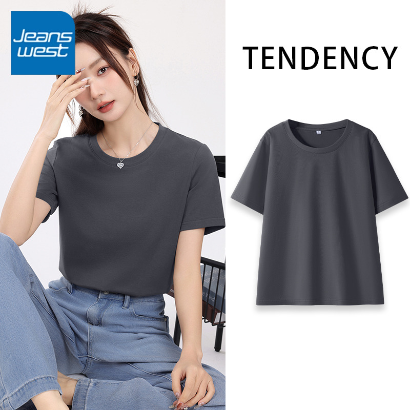 真维斯短款t恤女2024年夏季新款