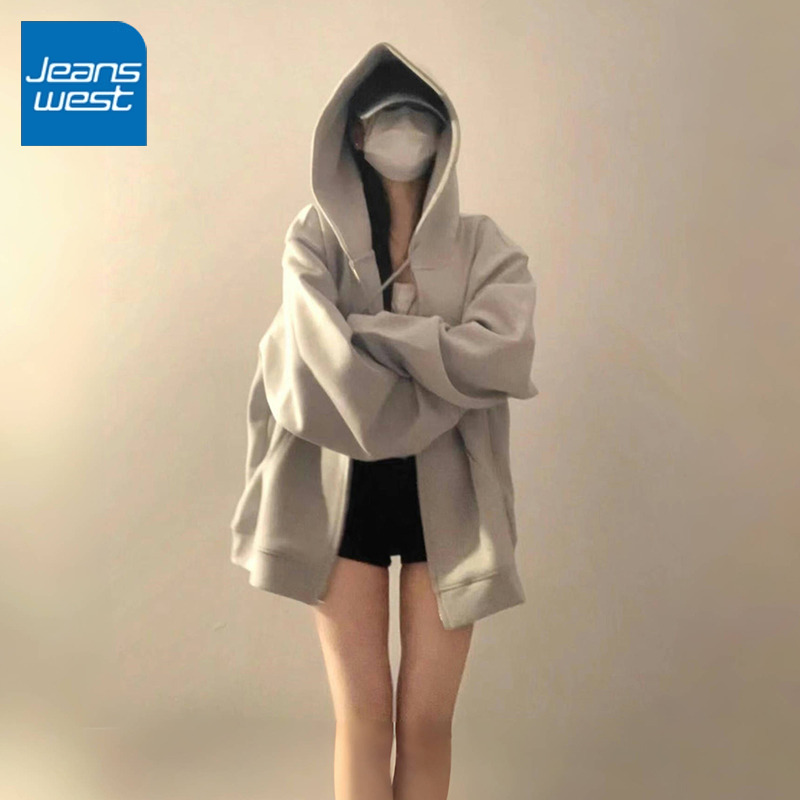 NOA真维斯2025新款灰色开衫卫衣