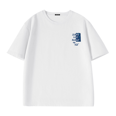 GV真维斯纯棉短袖男夏季男士索罗娜t恤2024新款宽松休闲白色半袖B